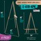 64" Wooden Easel Stand (4 Pack) - Adjustable A-Frame Tripod for Painting, Drawing, Photos & Signs - Lightweight Easels, Wood Easel Stand for Sign Wedding Display 40" Canvas Capacity